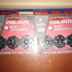 6 Barrilets Crosman Vigilante 4,5 mm BB'S (sous blister) + 5000 billes 4,5 mm Umarex Neuf