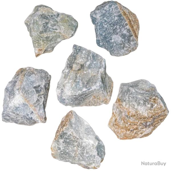 Pierres brutes onyx bleu - 6 � 8 cm - Lot de 3