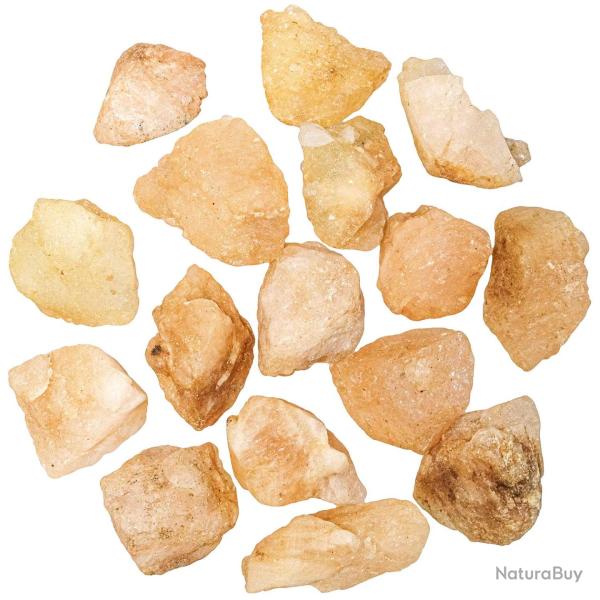 Pierres brutes morganite jaune - 3 � 5 cm - Lot de 3