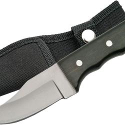 Couteau d&eacute;peceur Court Manche en pakkawood  Etui nylon