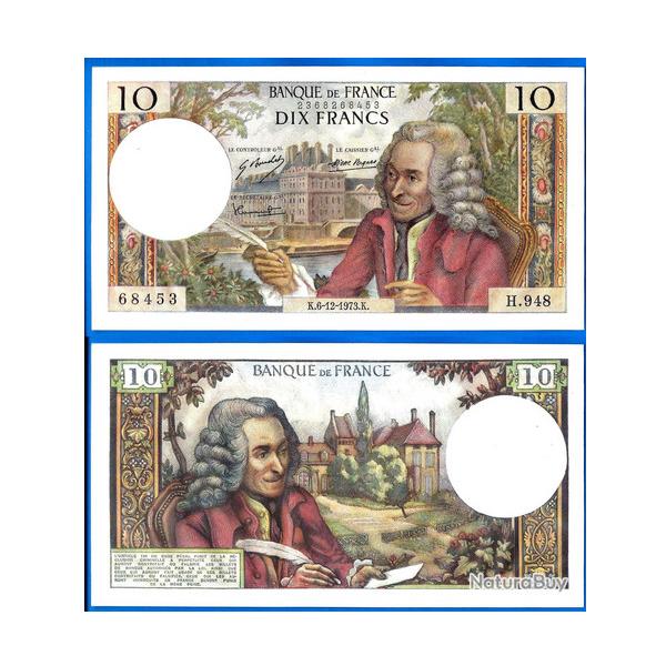 France 10 Francs 1973 du 6 Decembre Billet Voltaire Franc