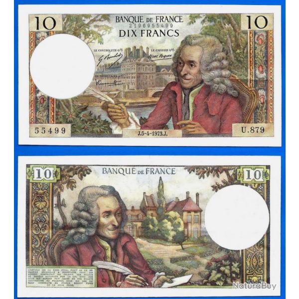 France 10 Francs 1973 du 5 Avril Billet Voltaire Franc