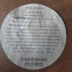 WW1 ETIQUETTE PAPIER pour A.R.S. 1917
