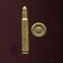 5.56 x 44 Flechette USA XM144 - balle cuivre pte plate - grosse laiton amorce bomb&eacute;e - Port Compris