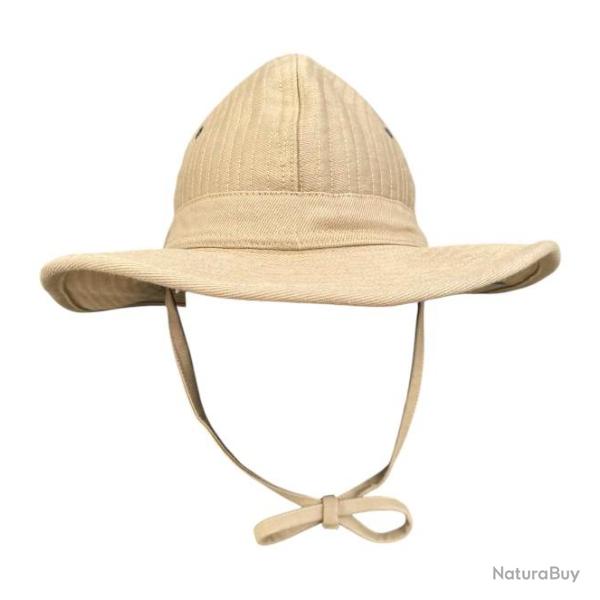 Chapeau de brousse militaire sable - 100% coton 60