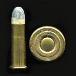 .45-50 Peabody - RARE - &eacute;tui laiton 40 mm - balle plomb avec calepin en papier blanc - Port Compris