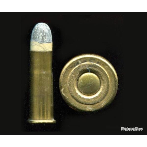 .45-50 Peabody - RARE - �tui laiton 40 mm - balle plomb avec calepin en papier blanc - Port Compris