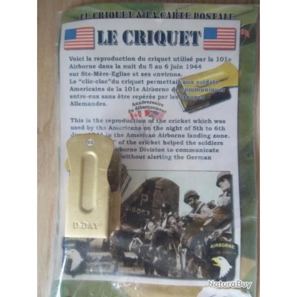 Cricket parachutiste US d�barquement ww2 (reproduction)