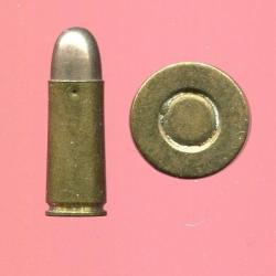 8 mm Bergmann N&deg;4 Mle 1896 - RARE - cartouche originale inerte de manipulation - Port Compris