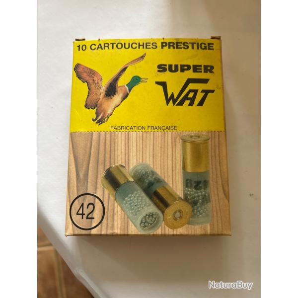 Cartouches cal 12 bourr� grasse sp�cial b�casse 42 gr pb 9