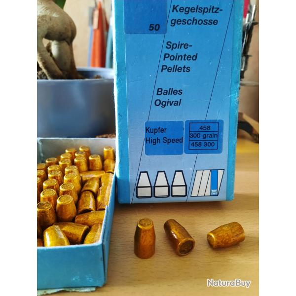 50 ogives H e tN 458-300 gr KUPFER HIGH SPEED