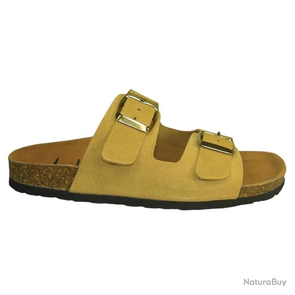 Sandales Psik en Cuir Cr�me pour Femme - Ayoka 40