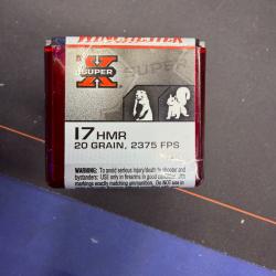 Balles Winchester Hollow point cal. 17 HMR