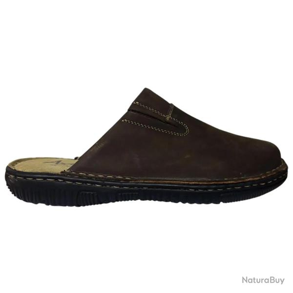 Sabots Homme Dubbo en Cuir Marron - Ayoka 40