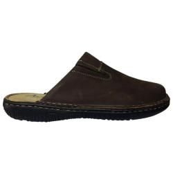Sabots Homme Dubbo en Cuir Marron - Ayoka 42