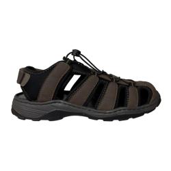 Sandales ferm&eacute;es homme en cuir marron - AYOKA Doul 45