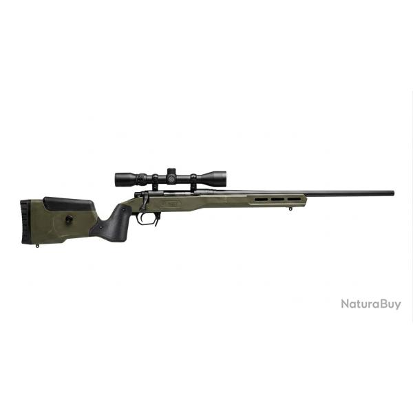 pack mdt odgreen Carabine AXIS XP SR INT. 56CM CAL.222 filet�e 1/x28 combo savage sr international