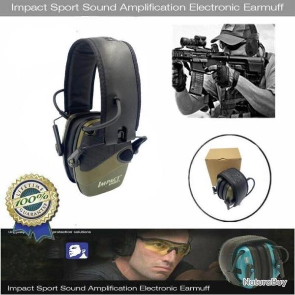 Promotion !!!  Casque anti-bruit �lectronique ( 24 dB Impact Sport ) + piles