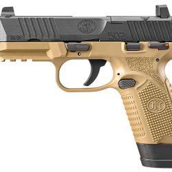 Pistolet FN Herstal 502 tactical noir FDE Bi-tone cal 22lr