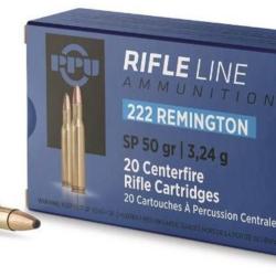 CARTOUCHES PARTIZAN 222 REMINGTON SP 50 GR x 200