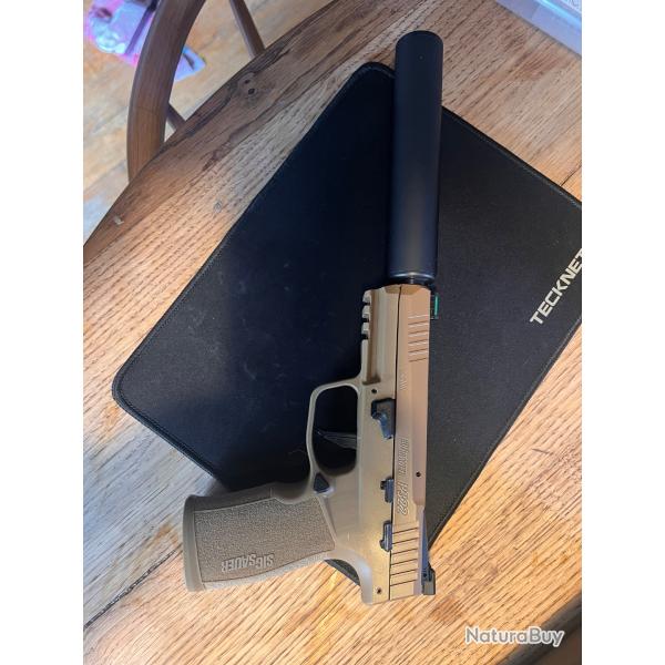 Sig sauer P322 C / 22Lr 20 coups Coyote optic ready  + mod�rateur B&T + holster