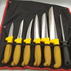 PRADEL EXCELLENCE THIERS SAC DE COUTELLERIE 7 PIECES CONVERTIBLE EN TABLIER 02001d