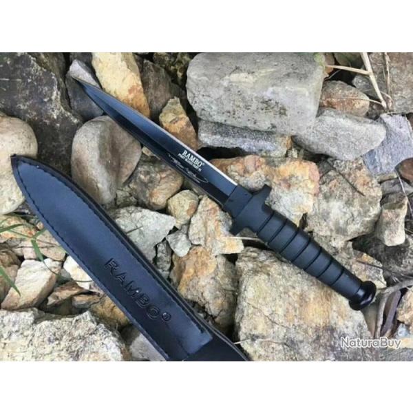 Poignard dague Rambo indispensable pour tous les collectionneurs avertis.1215