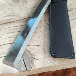 Machette forg&eacute;e avec Manche en bois et Etui en Nylon 54