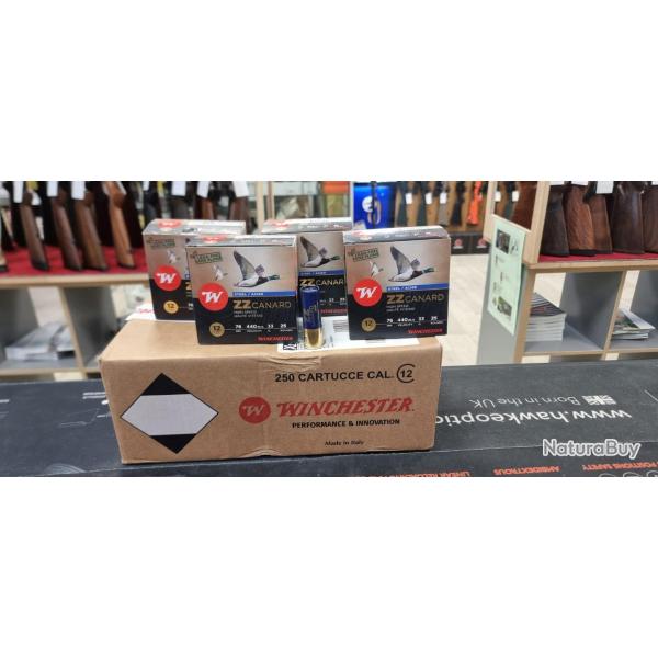 250 cartouches cal 12 Winchester ZZ Canard acier 33 gr