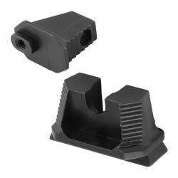 Hausse et Guidon Rehauss&eacute;s Acier Glock | TXC ARMEMENT