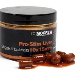 Pellet D'eschage Cc Moore Pro-Stim Liver Glugged Hookbaits - 10 X 15Mm