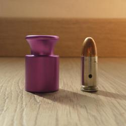 Jauge pour le contr&ocirc;le des cartouches de calibre - 9 mm - et cartouche neutralis&eacute;e aux c&ocirc;tes exactes