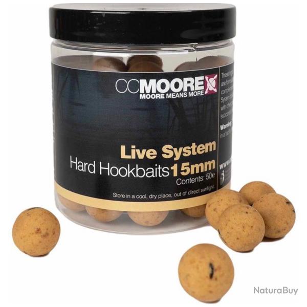 Bouillette Dure Cc Moore Live System Hard Hookbaits - 18Mm