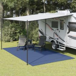 Tapis de tente bleu 5x3 m