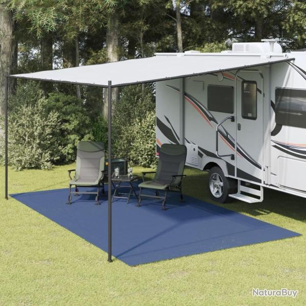 Tapis de tente bleu 5x3 m