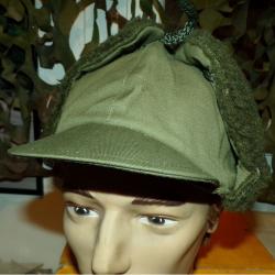 CASQUETTE AVEC TISSU PROTECTION DES OREILLES,TAILLE FRANCAISE 57 , FABRICATION TURQUIE&nbsp; , BON ETAT V
