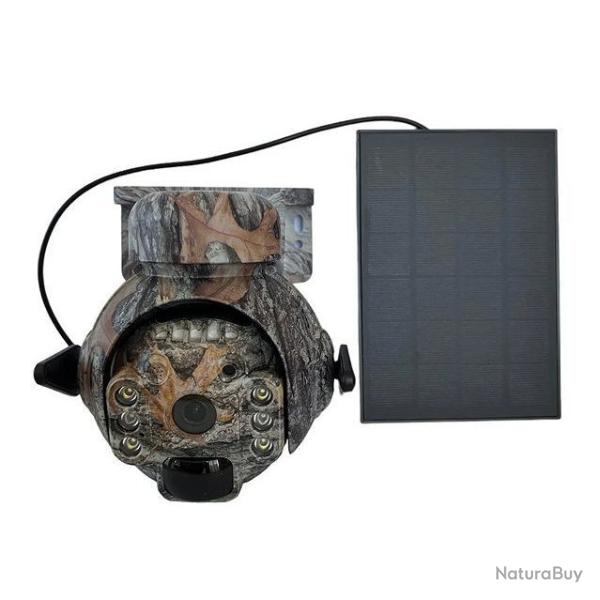 Cam�ra Chasse Connect 4G PTZ360� 4MP Solaire Camouflage Surveillance Vision Nocturne Notice Fran�ais