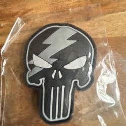 Patch 3D punisher gris