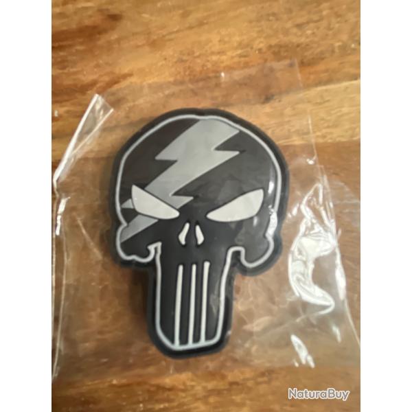 Patch 3D punisher gris