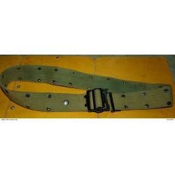 CEINTURON ARMEE FRANCAISE , LONGUEUR 100 CM , REGLAGE DE LA LONGUEUR PAR CROCHETS , FABRICANT PAS DE