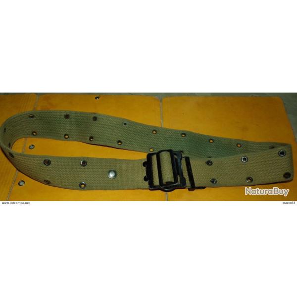 CEINTURON ARMEE FRANCAISE , LONGUEUR 100 CM , REGLAGE DE LA LONGUEUR PAR CROCHETS , FABRICANT PAS DE