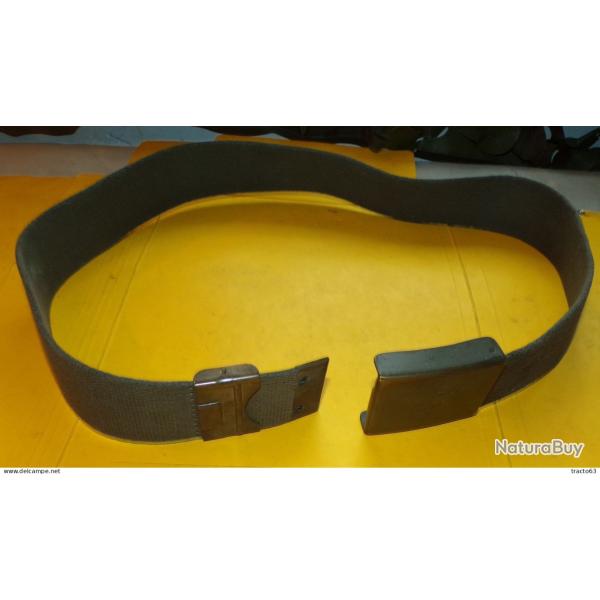 CEINTURON EN TISSU DE L'ARMEE ITALIENNE DE 1944 WWII , TAILLE 96, LONGUEUR TOTALE AVEC BOUCLE DE LA