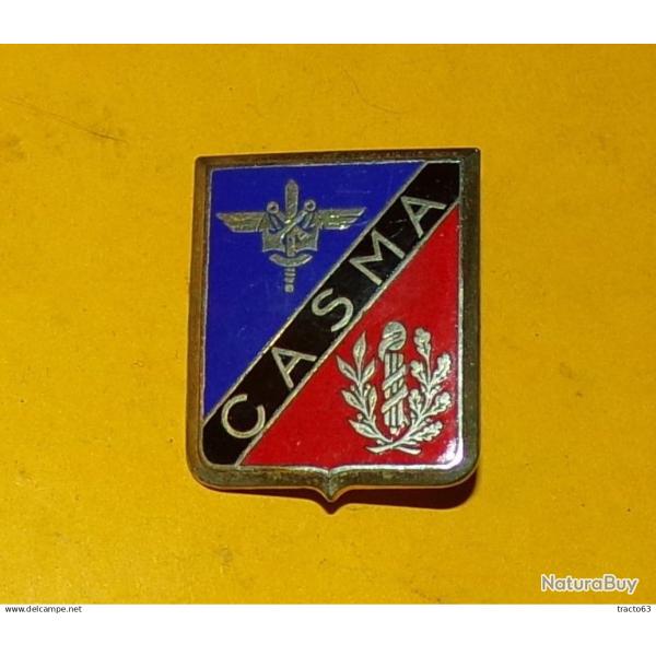 Centre Archives et Stastistiques M�dicales des Arm�es ,�cu taill� bleu � un insigne interarmes, et r