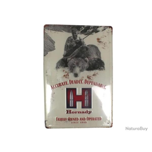 PLAQUE DECORATIVE HORNADY - VINTAGE