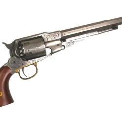 REVOLVER NEW MODEL ARMY INOX ENGRAVED - CALIBRE 44 - CATEGORIE D - FABRICATION 1981