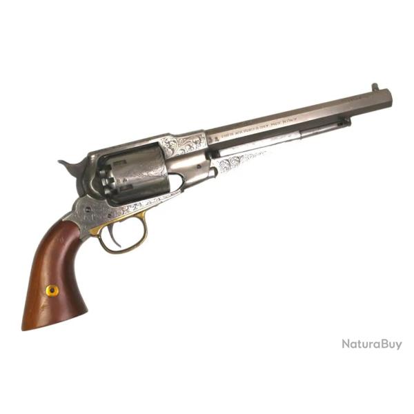 REVOLVER NEW MODEL ARMY INOX ENGRAVED - CALIBRE 44 - CATEGORIE D - FABRICATION 1981