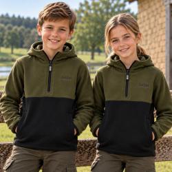 Veste polaire Game enfant Alpine Vert Noir