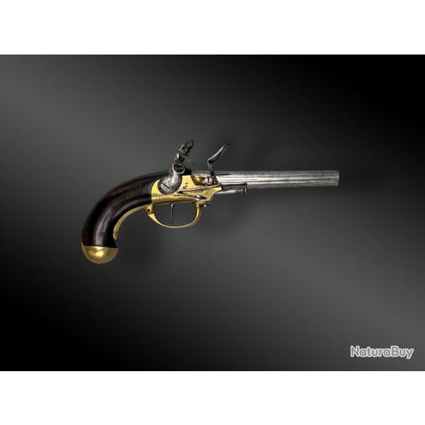 PISTOLET � SILEX MOD�LE 1777, 2�ME TYPE DIT � COFFRE FRANCE XVIII�ME SI�CLE, P�RIODE LOUIS XVI