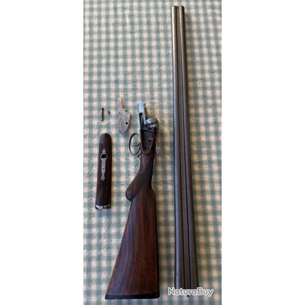 Superbe fusil � platine Midland gun Co. Sous appellation Demon, calibre 12/65, canon Damas