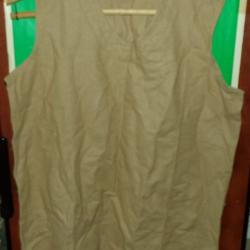 CHASUBLE MILITAIRE FRANCAIS , TAILLE 112 SOIT EN CIVIL XL OU&nbsp; 43-44 , JE PENSE QUE C'EST DU LIN ,&nbsp; F